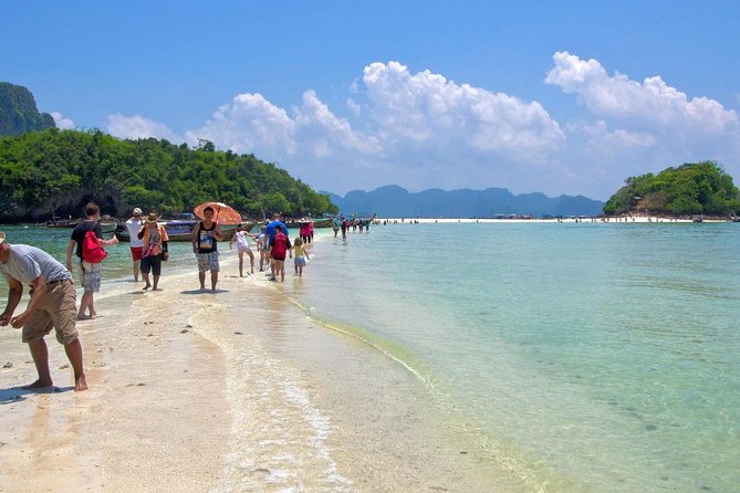 Day Tour from Phuket to 4 Islands in Krabi by Ferry & Speedboat - Pickup at 8:30am, meeting at Rassada Pier, and what to expect on the water