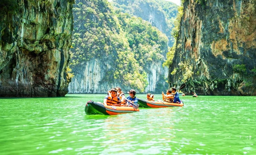 From Phuket : James Bond Island by Bigboat & Canoe Adventure - Ao Po Pier Start, Then Panak Island Canoe Caves