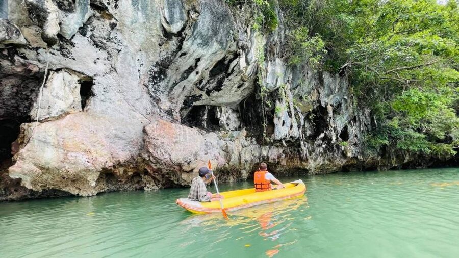 From Phuket: Phang Nga Bay and Canoeing Tour by Big Boat - James Bond Island and Khao Phing Kan, The Walk-Photo-Shopping Rhythm