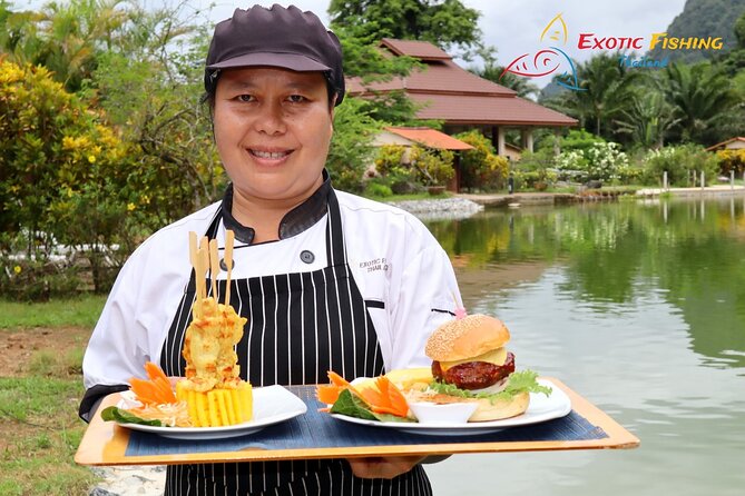 Full-Day Freshwater Lake Resort Fishing in Phang Nga - The “unwind” part: fruit trees, a park stroll, and sunset views
