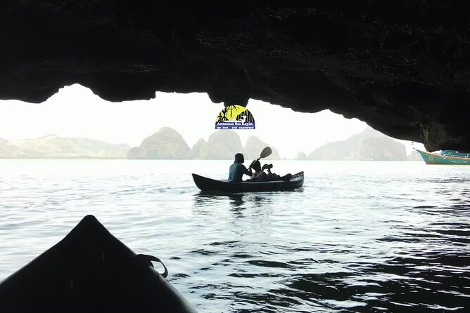 Full day Phangnga Bay with Andaman Sea Kayak - Inflatable canoe setup: paddling without the panic