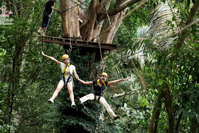 Hanuman World Phuket: Zipline & Canopy Thrills - Zipline course details, sky bridges, abseils, and the “up close” feeling