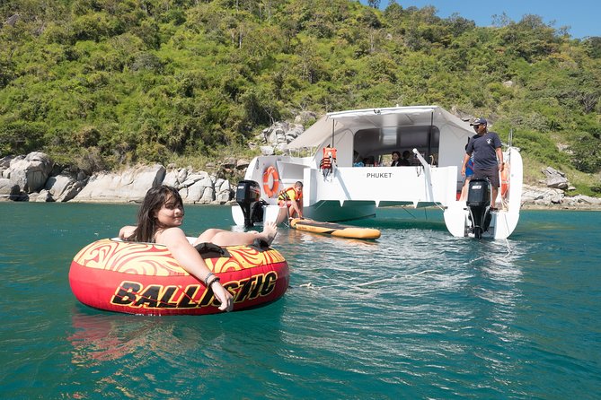 New Power catamaran for Phang Nga and Phi Phi island excursions - Choosing your island day: Phi Phi, Phang Nga, and Racha flow as routes