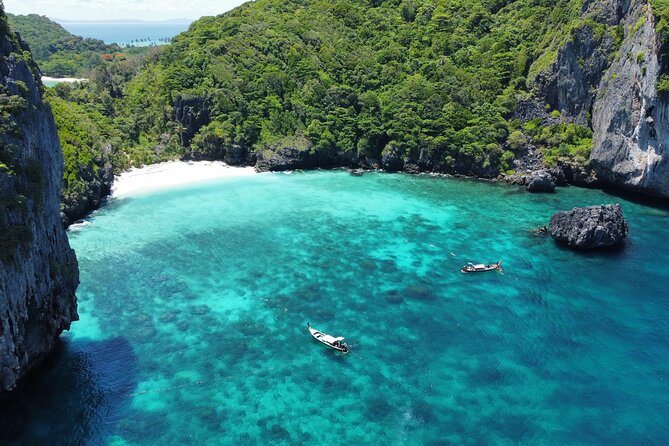One Day Phi Phi, Maya And Khai Islands Adventure - Pileh Lagoon: Emerald Water and Limestone Cliffs
