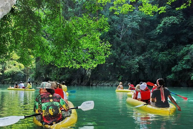 Phang Nga Bay National Park Tour from Phuket including Amazing Sea Cave Canoeing - James Bond Island and Khao Ping Kan: fast, iconic, and crowded by design
