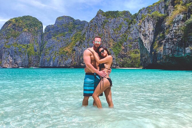 PHI PHI & MAYA & BAMBOO Premium Catamaran Max 28 pax - Phi Phi Leh cruising: Maya Bay, Viking Cave, and Monkey Island views
