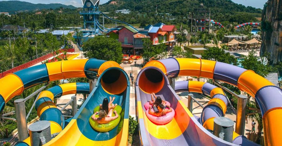 Phuket: Andamanda Water Park Ticket - The slide lineup: extreme hits plus family-friendly options