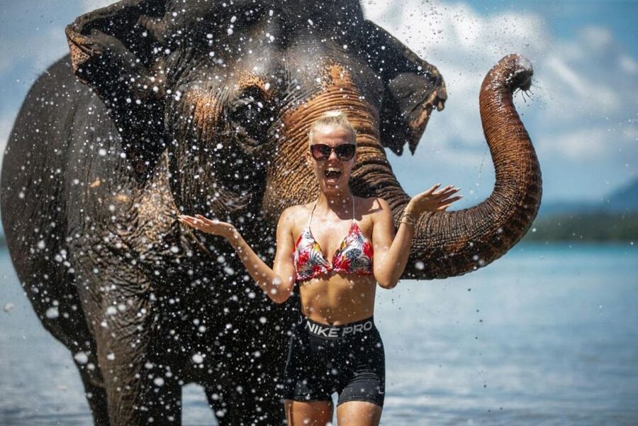 Phuket:Beach walk with elephants, rain & care. 2.5 hours - Photos, pricing anxiety, and how to handle the pro photographer
