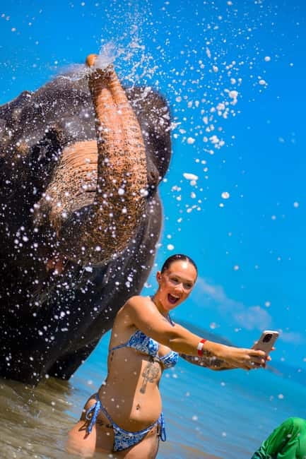Phuket:Beach walk with elephants, rain & care. 2.5 hours - Facilities after your sea bathing: showers, toilets, and quick comfort