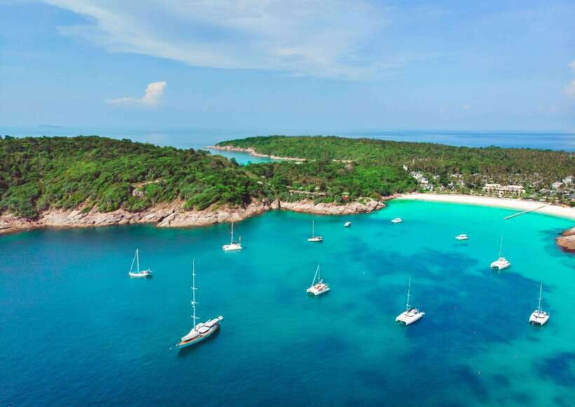 Phuket: Coral Island Catamaran Cruise with Sunset Dinner - Coral Island at Koh Hey: beach time, swimming, and the extra-cost options