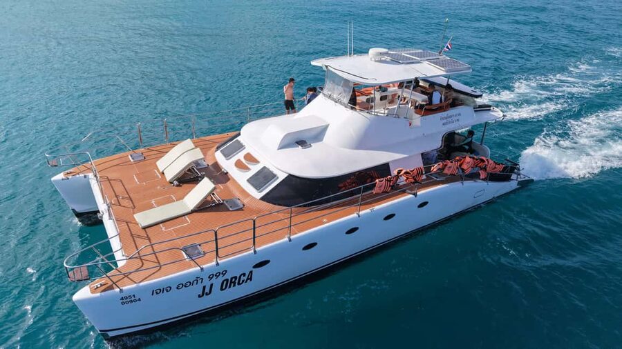 Phuket: Coral Island Snorkeling & Promthep Sunset Dinner - Open-sea swimming and snorkeling from the boat