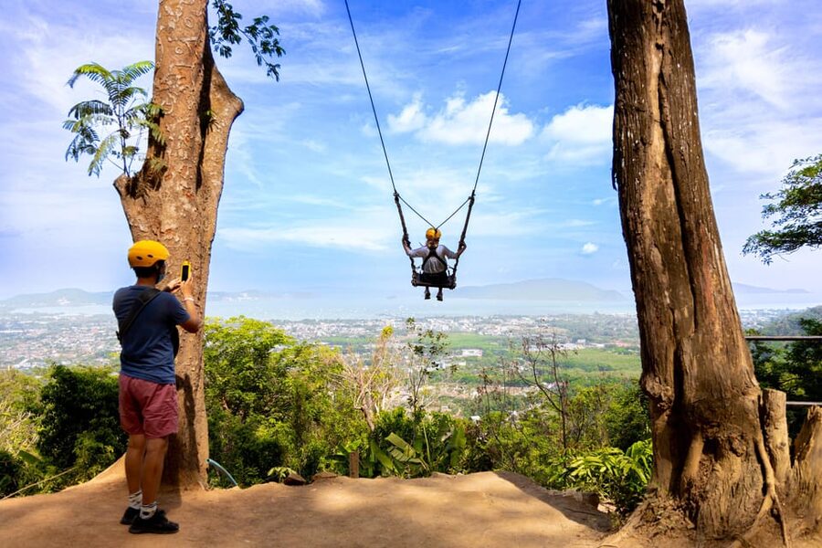Phuket: Eco-Rider ATV Journey and Big Buddha View - If You Add the Big Swing: Adrenaline With Sea-View Rewards