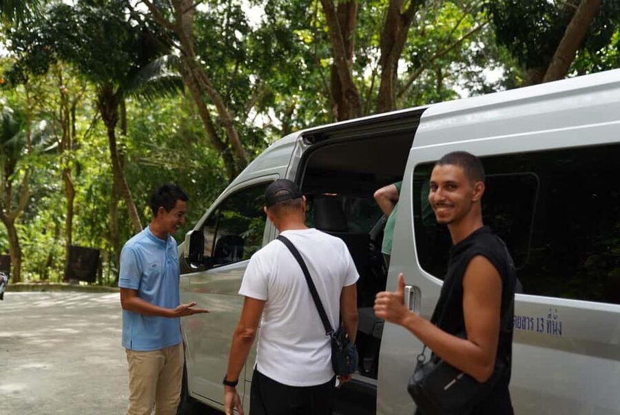Phuket: Guided Tour to Elephant Sanctuary & Hotel Transfer - Hotel pickup, van rides, and where you get dropped off around Phuket