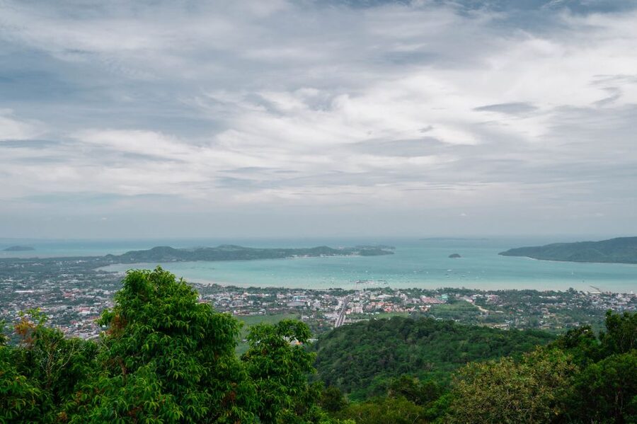 Phuket: Half-Day City Highlights and Viewpoints Group Tour - Nakkerd Hills and Big Buddha: scale, marble, and why it feels symbolic
