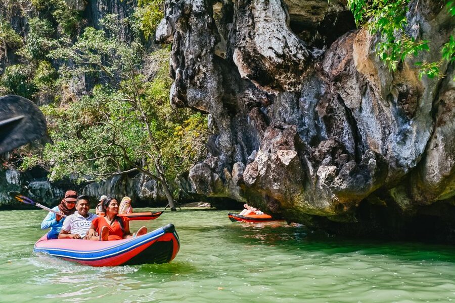 Phuket: James Bond Island Longtail Boat and Sea Canoe Tour - Long-tail boat time in Ao Phang Nga: mangroves at water level