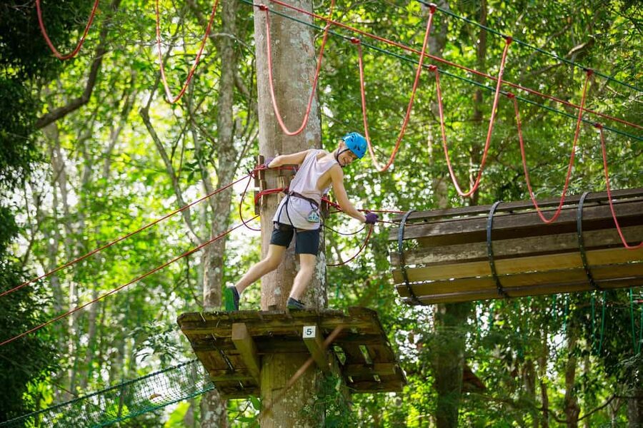 Phuket: Jungle Xtreme Adventure Park Entry Ticket - The treetop obstacles: how the course changes your sense of height