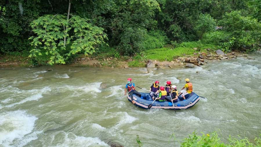 Phuket: Monkey Cave, Water Rafting, Zipline with ATV Option - Zipline Through the Forest: 150 Meters, One Run
