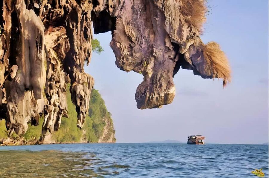 Phuket: Phang Nga,Hong & James Bond Islands by Big Boat - Hong Island kayaking through sea caves and hidden lagoons