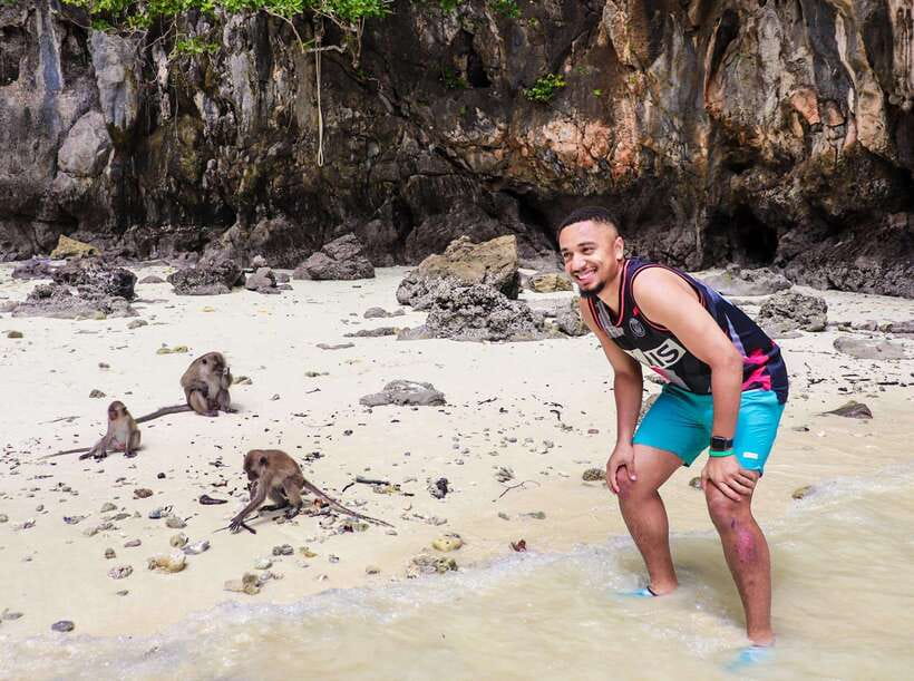 Phuket: PhiPhi, Maya Bay & Khai Island Day Tour with Lunch - Khai Nok Island: the beach finale that feels calmer