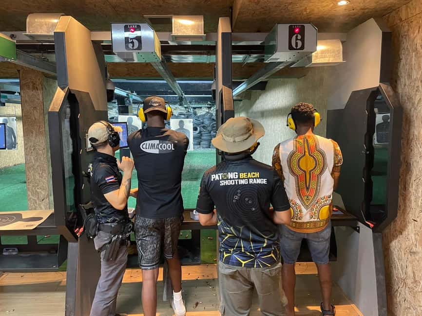 Phuket: Shooting Range Experience in Patong - The Shooting Session: 5 to 20 Meters Indoors