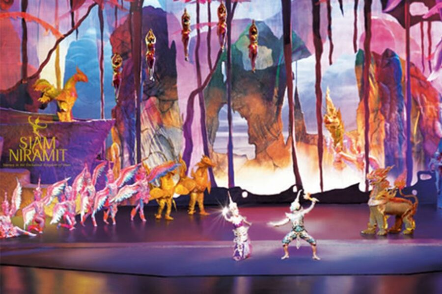 Phuket: Siam Niramit Show Admission Ticket - Arriving early: the floating market village, light show, and Thai boxing