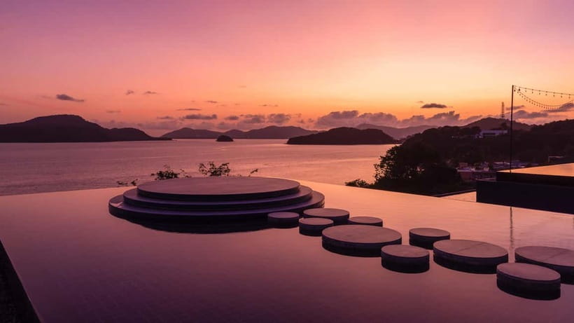 Phuket: Tu Bar Rooftop at Sri Panwa F&B Packages - The Sri Panwa rooftop view: panoramic ocean and sunset at the top of the session