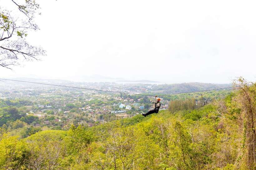 Phuket: Zipline Flying Higher than a Hawk with ATV Option - The zipline part, what you will actually feel in your body