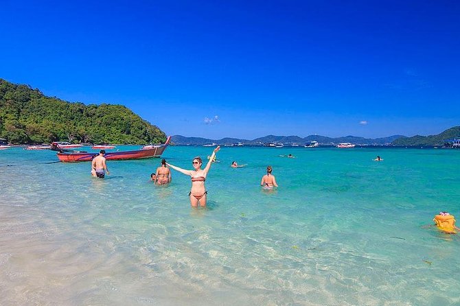 Racha and Coral Island One Day Trip + Sunset by Luxury Catamaran From Phuket - Coral Island (Ko He): the beach-and-snorkel block that works for most people