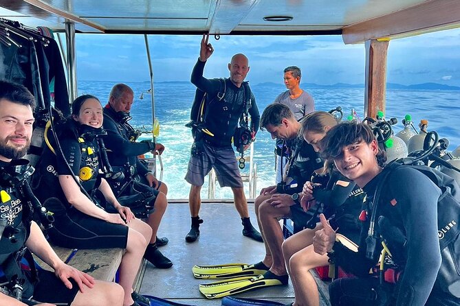 Scuba Diving Daytrip to Racha Yai - Inside the Sea Bees boat: space, showers, and a crew built for the day