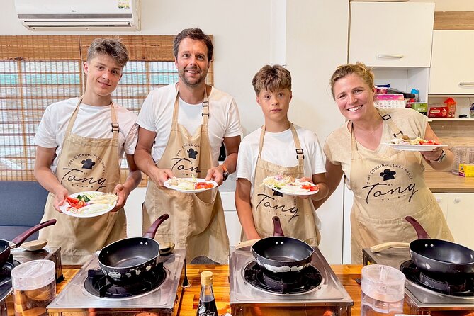 Thai Cooking Class Phuket by Tony - From welcome drinks to a personal station: how the kitchen portion works