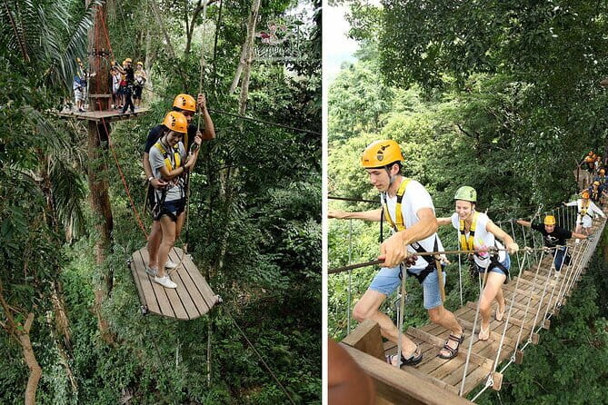 Zipline Experience in Phuket - The course: ziplines plus extras depending on your package